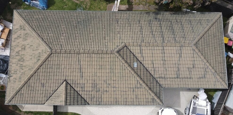 Before: roof prior to PROSHIELD coating