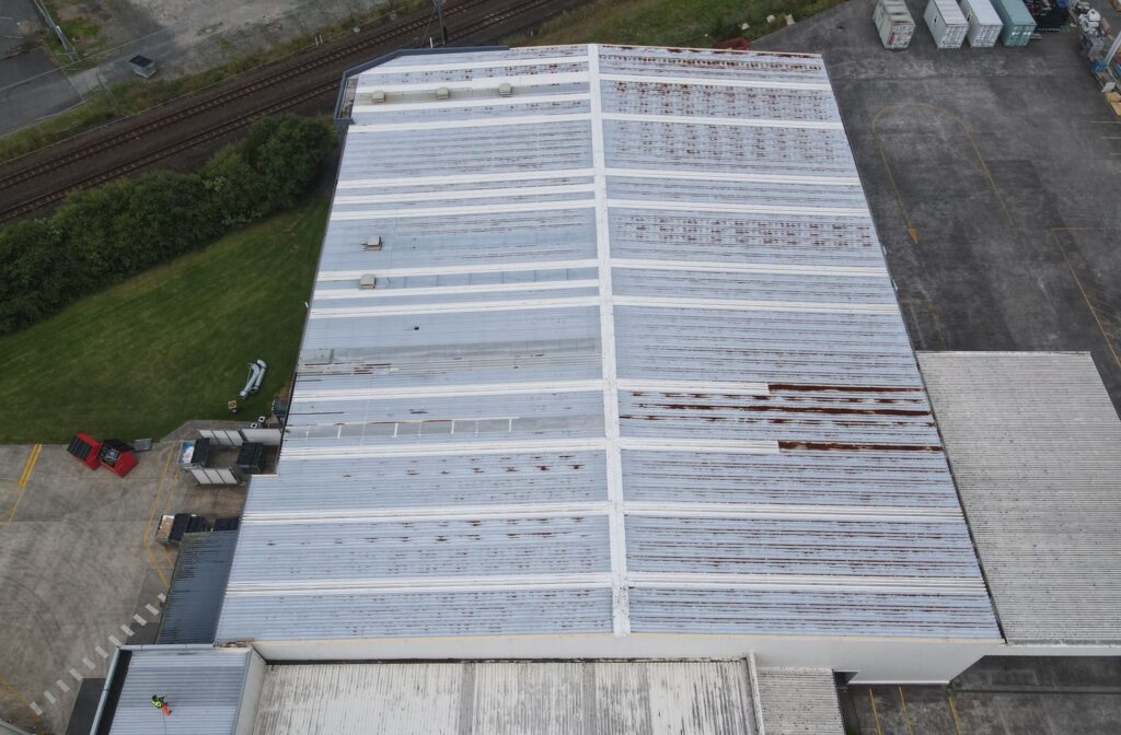 Before: roof prior to PROSHIELD washing