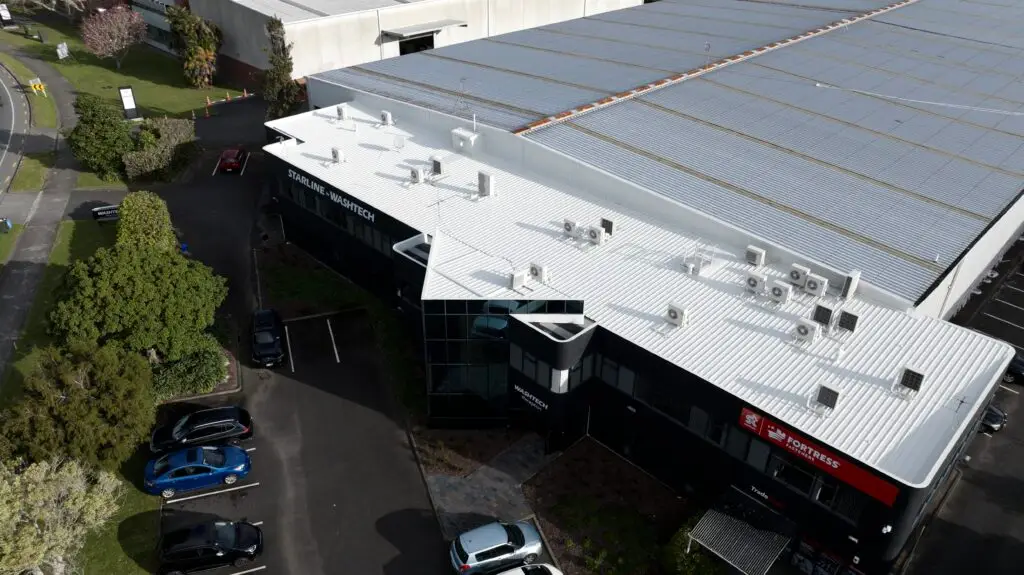 Commercial roof coating project by PROSHIELD